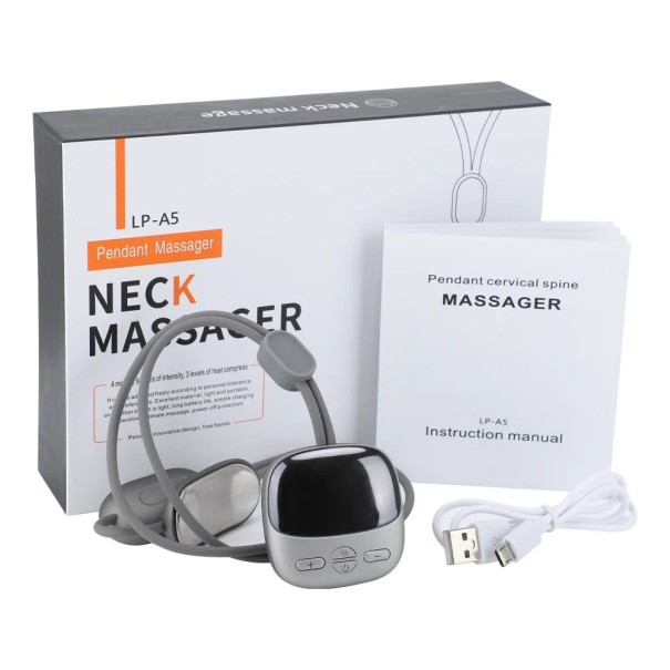 Hrejúci masážny prístroj na krk Pulzná svalová masáž hrejivá Prístroj na uvoľnenie krku 1