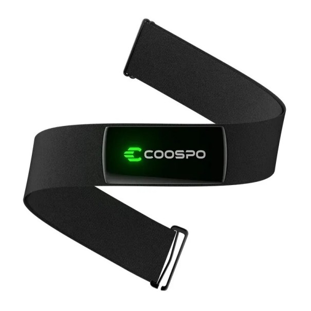 Hrudný snímač tepovej frekvencie Coospo H9Z Bluetooth 5.0 ANT+ IP67 Nabíjanie magneticky Výdrž 70 mAh HRV Presný elastický pás 58.4 x 25.4 x 10.16 mm 1