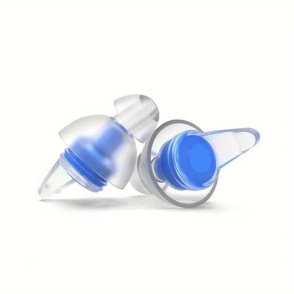 HUAK High Fidelity Oordopjes met Lagere Geluidsdemping Geluidsreductie Slapen Reizen Festivals Comfortabel Dragen Herbruikbaar blauw