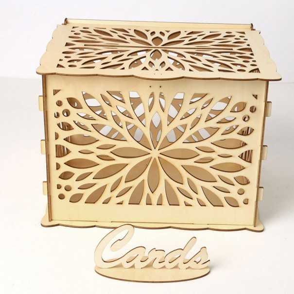Hucha de madera para bodas 8