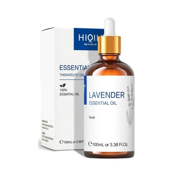 Huile essentielle naturelle Huile parfumée pour soulager le stress Petite huile avec arôme naturel Essence parfumée naturelle pour diffuseur 100 ml Lavender