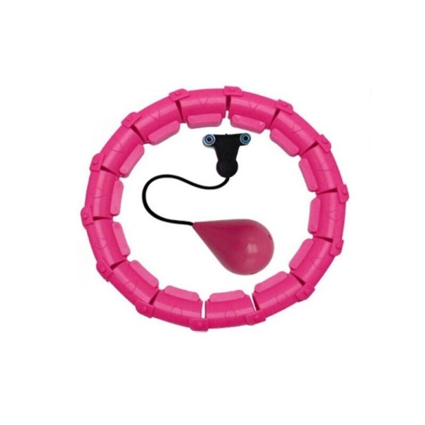 Hula Hoop 85 cm-es súlyokkal rózsaszín