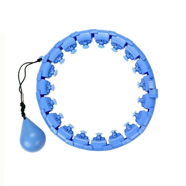 Hula Hoop cu greutăți de 85 cm albastru