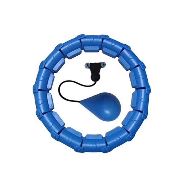 Hula Hoop obruč so závažím 100 cm modrá