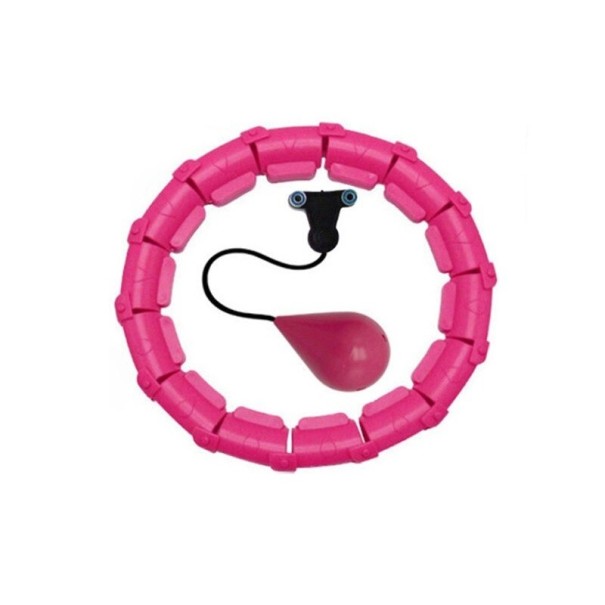 Hula Hoop obruč so závažím 100 cm ružová