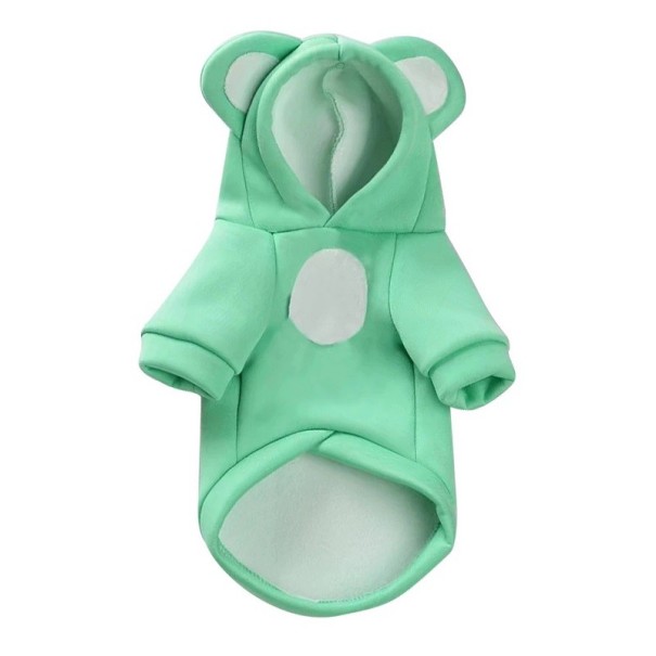 Hund outfit - nallebjörn grön XS