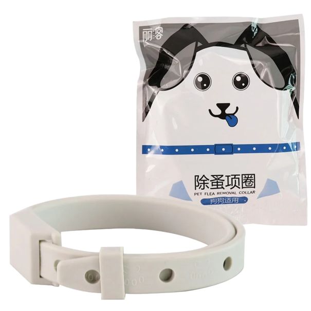 Hundhalsband mot parasiter Antiparasitskydd Justerbart hundhalsband Halsband mot fästingar och loppor 50 cm 1
