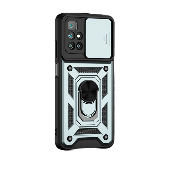 Husa cu magnet si protectie camera pentru Xiaomi Redmi Note 11 4G verde deschis