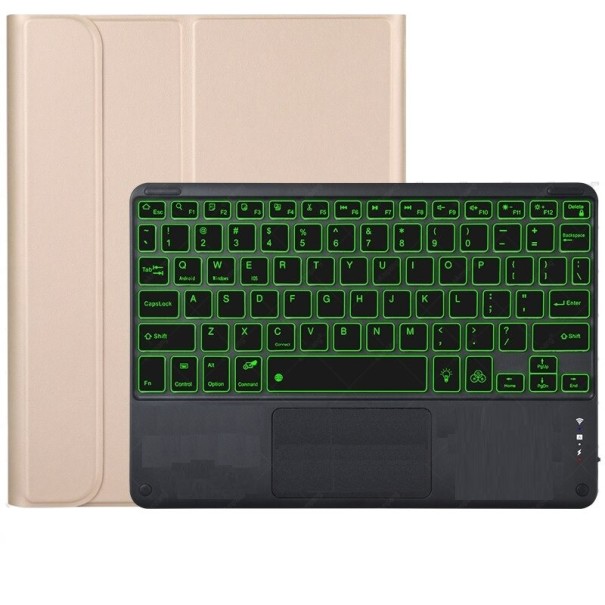 Husă cu tastatură și stilou iluminate din spate pentru Apple iPad 10,2" (generația a 8-a) 2020 cu lumină de fundal 11