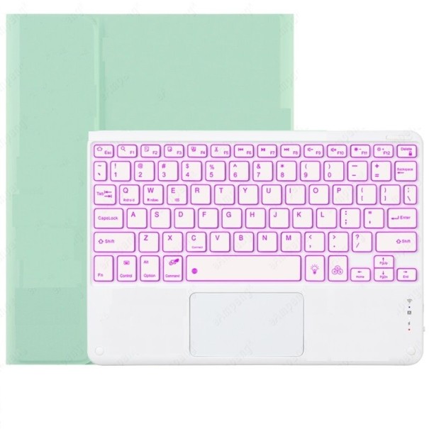 Husă cu tastatură și stilou iluminate din spate pentru Apple iPad 10,2" (generația a 8-a) 2020 cu lumină de fundal 7