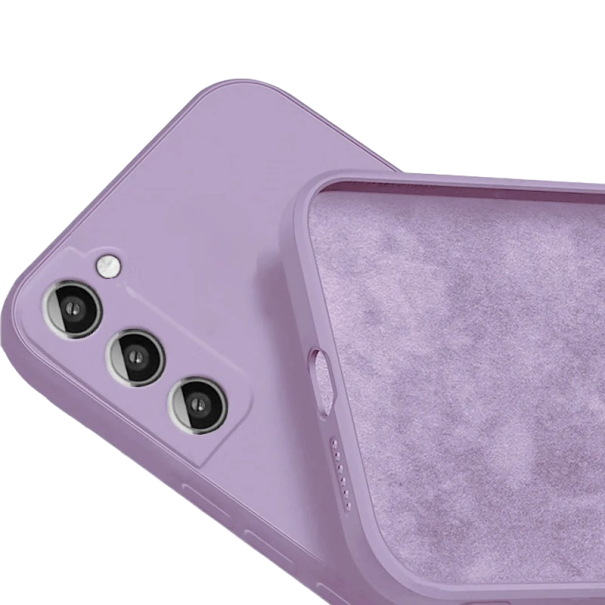 Husa de protectie din silicon pentru Samsung Galaxy A73 5G violet deschis