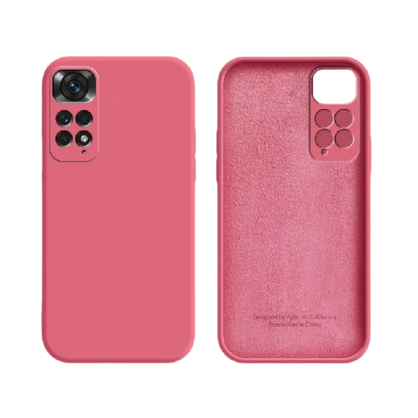 Husa de protectie din silicon pentru Xiaomi Redmi Note 11S 4G roz închis