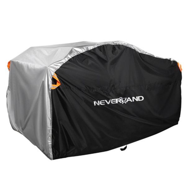 Husă de protecție impermeabilă pentru ATV 210 x 120 x 115 cm Husă durabilă împotriva ploii, praf, prelată de exterior pentru vehicule ATV argint