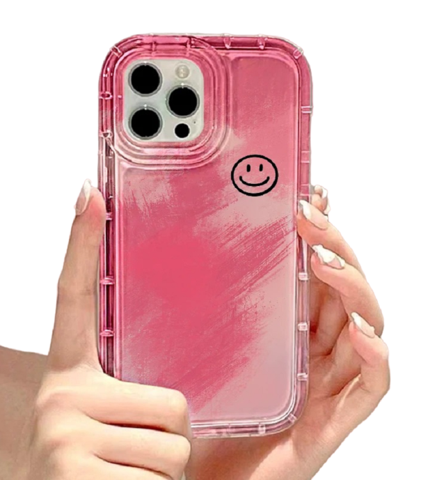 Husa de protectie transparenta cu motiv smiley pentru Samsung Galaxy A14 5G 1