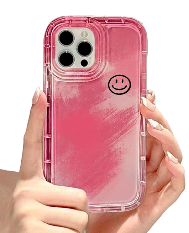 Husa de protectie transparenta cu motiv smiley pentru Samsung Galaxy S22 Ultra 1