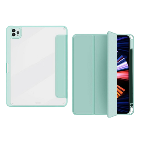 Husă de securitate pentru Apple iPad Pro 11" (2021/2020/2018) verde deschis