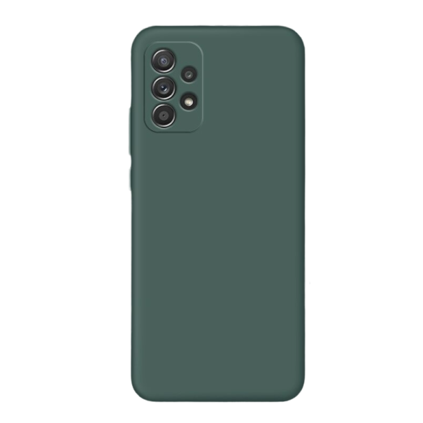 Husa din silicon pentru Samsung Galaxy A32 5G verde inchis