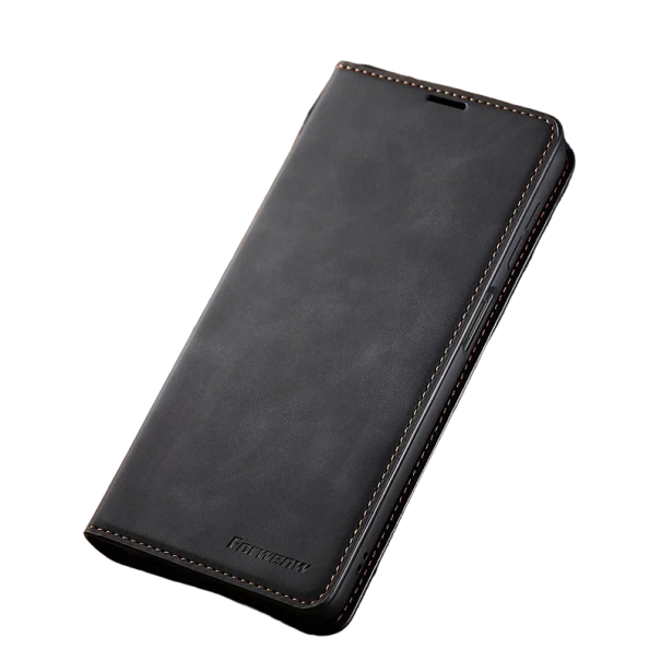 Husa flip din piele pentru Samsung Galaxy S23 Plus negru