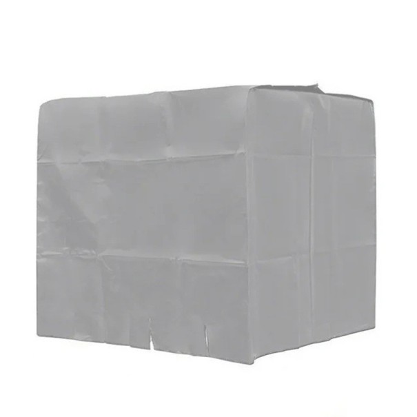 Husă pentru rezervor IBC 1000 l din țesătură Oxford Husa de protecție impermeabilă pentru containerul de apă de ploaie Folie de protecție împotriva prafului și UV argint