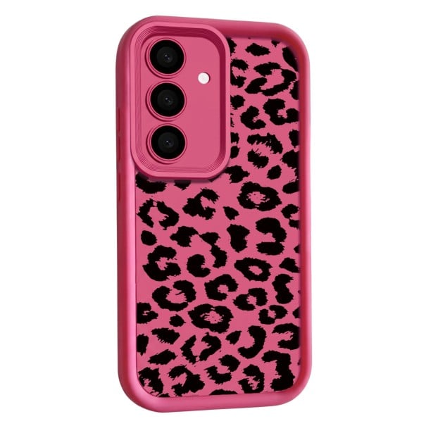 Husă pentru Samsung Galaxy S25 Edge cu model leopard Silikon pentru telefon Samsung S25 Edge Husă cu imprimeu animal O protection roz închis