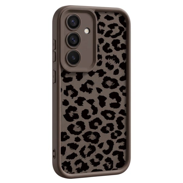 Husă pentru Samsung Galaxy S25 Ultra cu model leopard Silikon Husa pentru mobil S25 Ultra Imprimare animal Oprire pentru margini și cameră cafea
