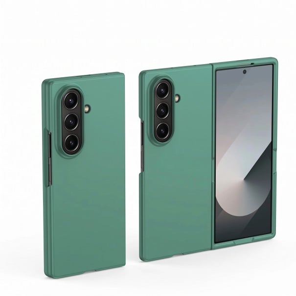 Husă pentru Samsung Galaxy Z Fold 7 Capac subțire din plastic Carcasă în două părți pentru telefon pliabil Protecție pentru spate verde inchis