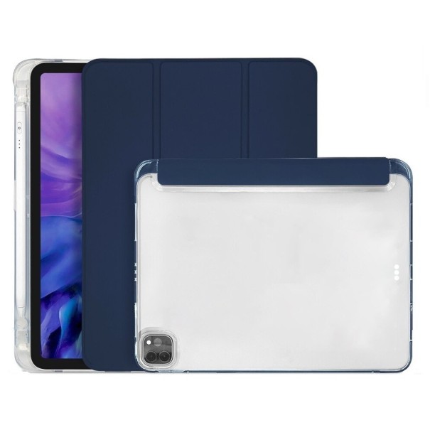 Husă pentru tabletă cu stilou tactil pentru Apple iPad Air 3 (2019) / Pro 10,5" (2017) albastru inchis