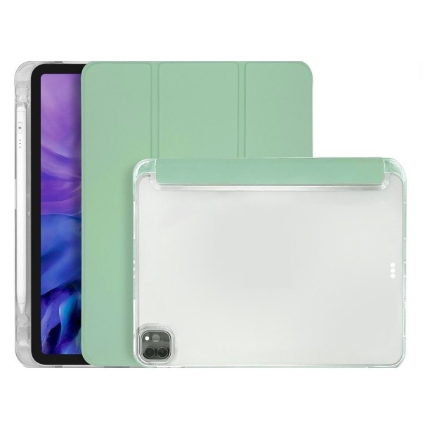 Husă pentru tabletă cu stilou tactil pentru Apple iPad Air 4/5 10,9" verde deschis