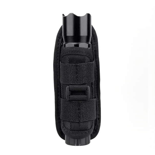 Husă rotativă pentru lanterna 15 x 5,5 cm Rotație 360° Suport universal pentru centură Material durabil Drumeții în aer liber Utilizare tactică Fixare 1