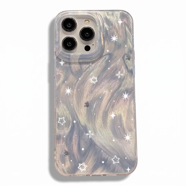 Husă strălucitoare din sidef pentru Samsung Galaxy A35 5G cu margine striată și protecție pentru cameră Husa rezistentă pentru telefon 1