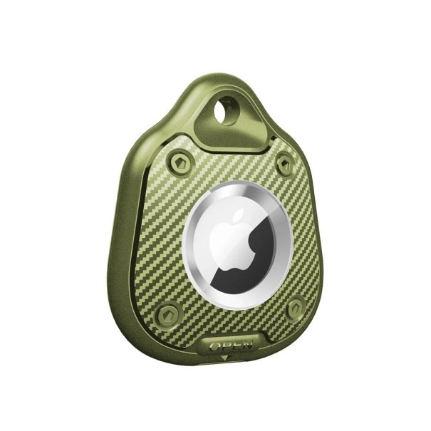 Husă TPU rezistentă la apă pentru Apple AirTag, capac de protecție pentru chei, bagaje și animale de companie, rezistentă la zgârieturi și șocuri verde