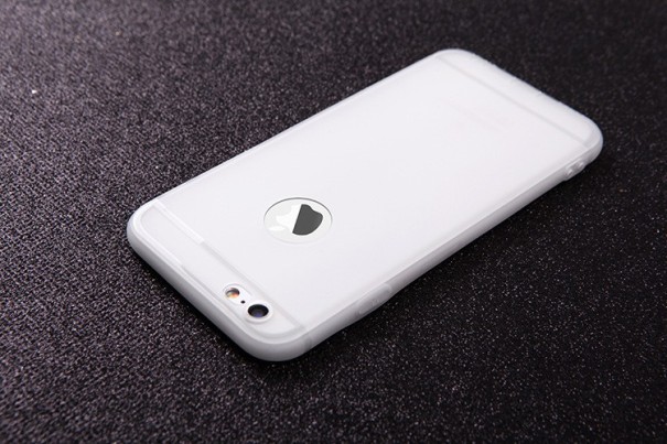 Husa ultra subtire din silicon pentru iPhone J1014 alb X