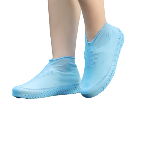 Huse de pantofi din silicon albastru L