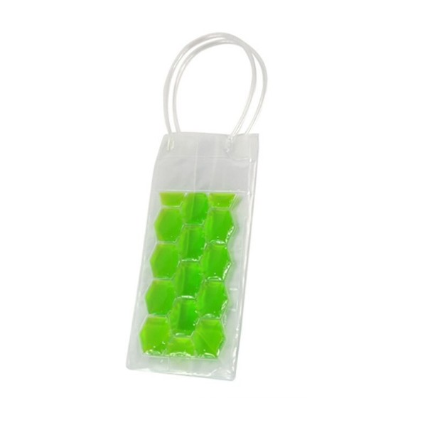 Hűtőtáska egy üveghez zöld