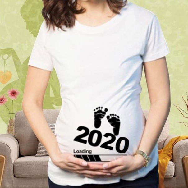 Hvid T-shirt til mødre til kvinder XXL