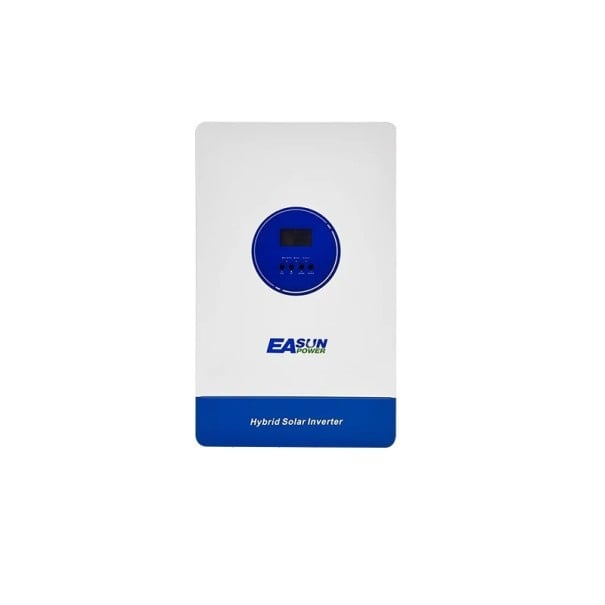Hybridný solárny menič 12 kW 48 V nabíjanie z AC 150 A a PV vstup 11 000 W i 500 V DC s WiFi modulom bielo-modrý na fotovoltaiku 1