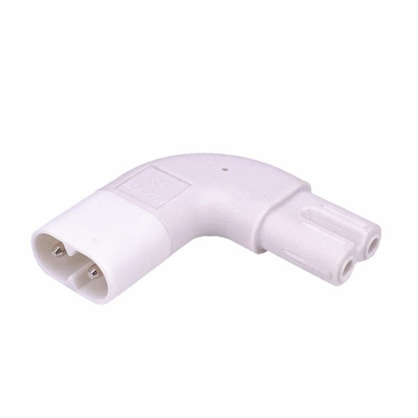 IEC C7 to C8 M/F Adapter white