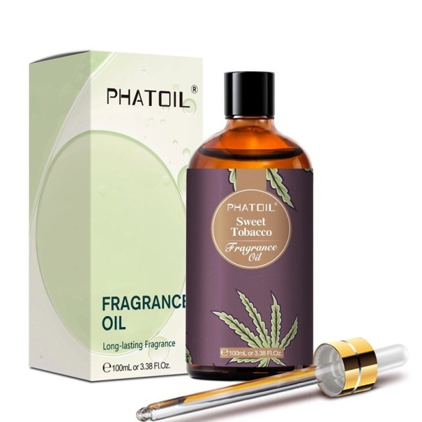Illatolaj 100 ml Hosszan tartó aromaolaj gyertya- és szappankészítéshez Természetes illatok Otthoni kozmetika Kézzel készített Sweet Tobacco