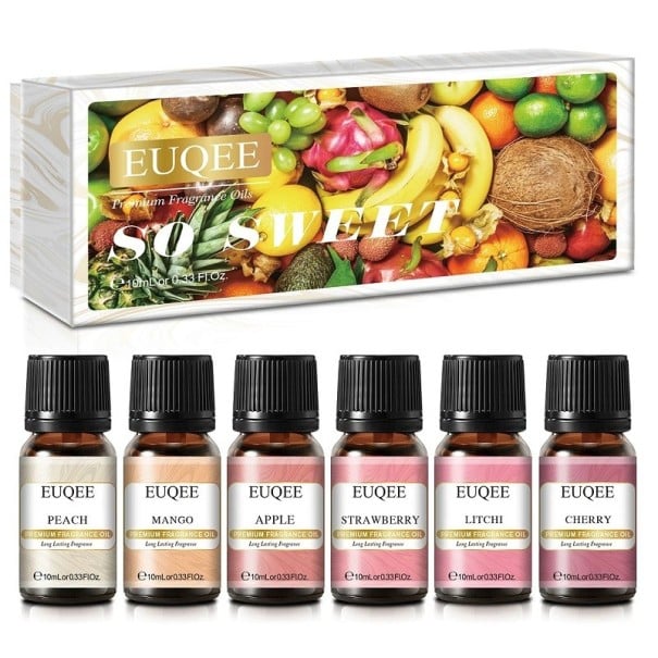 Illatolaj diffúzor ajándékkészlet Aromás olajok készletben Természetes illóolajok 6 db 10 ml So Sweet