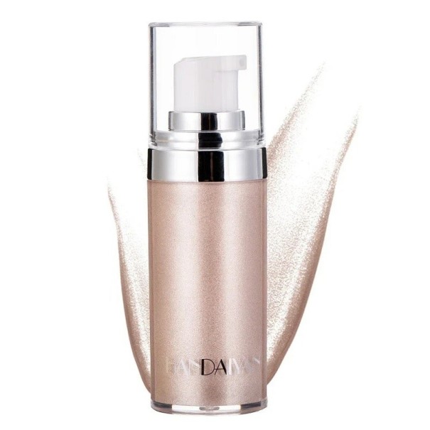 Illuminateur liquide en spray Bronzant corporel scintillant Brume scintillante pour le corps Illuminateur de visage en spray Pearl White