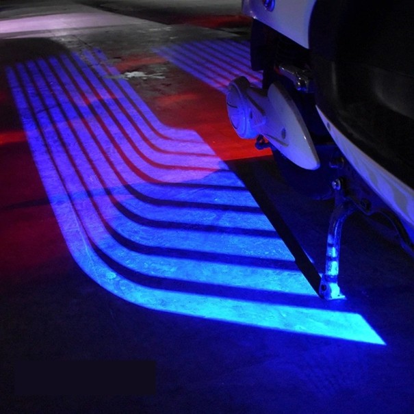 Illuminazione a LED per moto 2 pezzi blu