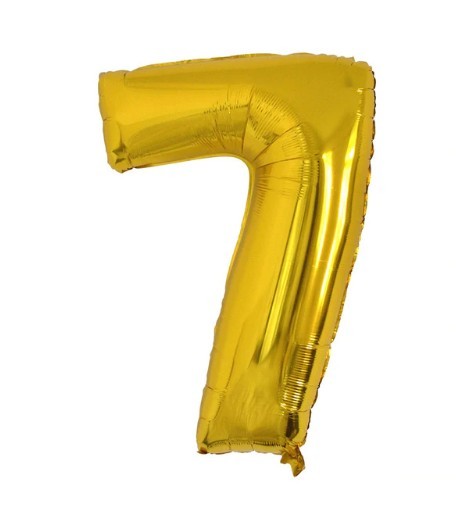 Ilmapallot Numerot J1023 kultainen 7