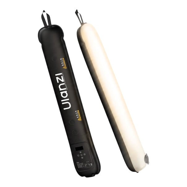 Ilmapumpattava LED-putkivalo 12 W Kaksivärinen 2700–6500 K CRI 95+ Pituus 60 cm Materiaali TPU Musta Potretikuvausta ja suoratoistoa varten 1