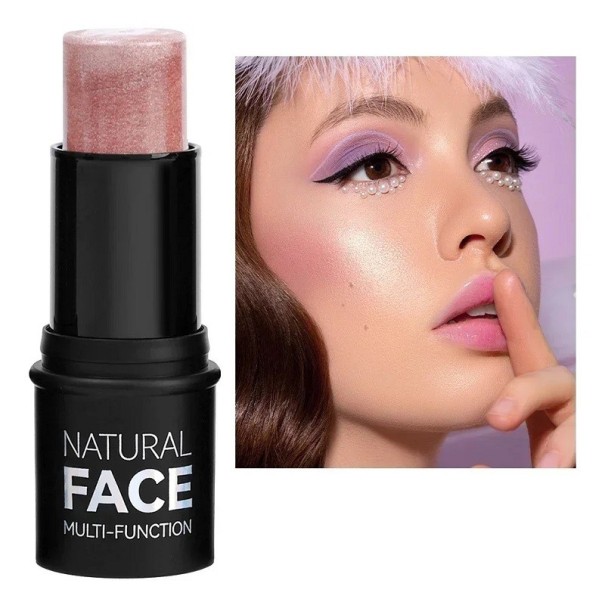 Iluminador em bastão Blush brilhante em bastão Bastão de contorno brilhante Bastão cintilante para realce facial Bronzer para o rosto Clareamento facial 2