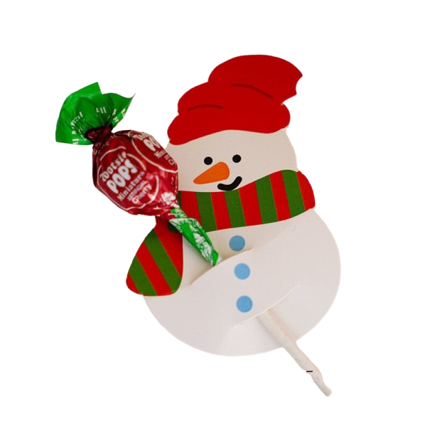 Image de Noël pour sucette bonhomme de neige 50 pcs 2