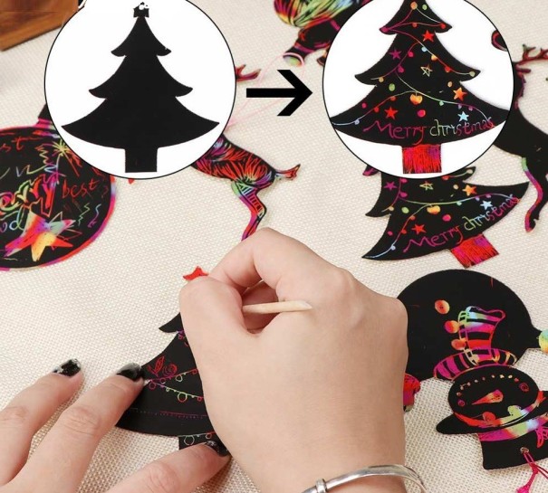Imagens de Natal para raspar 24 pcs 1