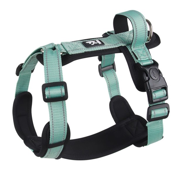 Imbracatura per cani contro la fuga Imbracatura riflettente per cani piccoli e medi Accessori per passeggiate con cani Imbracature leggere per cani con maniglia 7,5 - 14 kg 1
