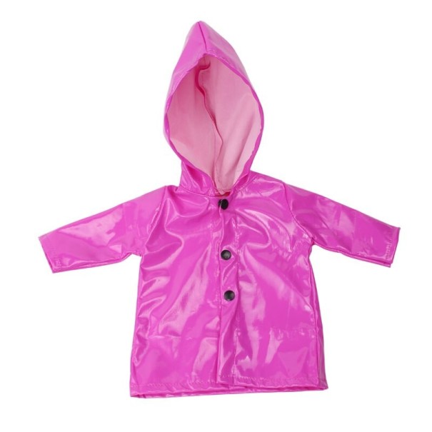 Impermeable para muñeca morado