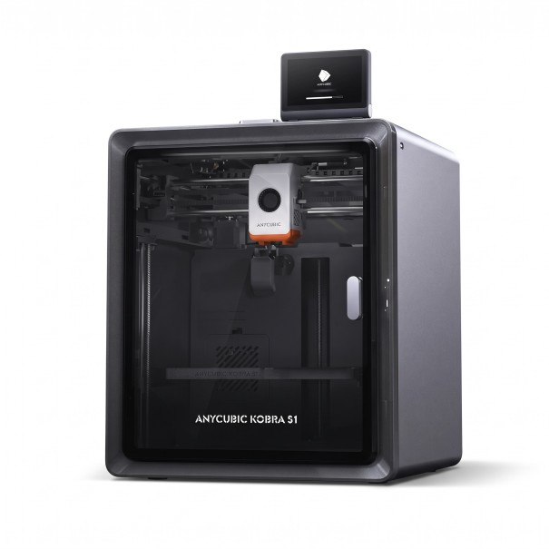 Impresora 3D 250 x 250 x 250 mm Impresión de alta velocidad hasta 600 mm/s Estructura cerrada con pantalla de 4,3 pulgadas Gris oscuro Para taller 1