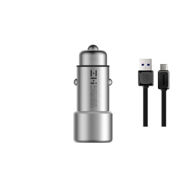 Încărcător auto USB dual cu cablu K864 2